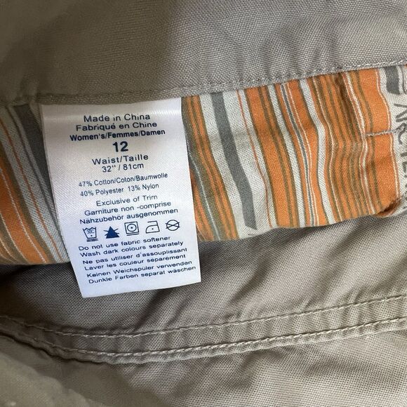 Arc'teryx Cropped Pants Women's 12 Khaki Outdoors Casual Athleisure Sportswear - Picture 6 of 9